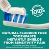 Tom's of Maine Fluoride-Free Rapid Relief Sensitive Toothpaste, Fresh Mint,
