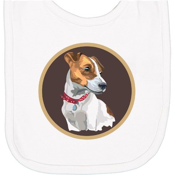 inktastic Jack Russell Terrier Dog Art Newborn Bib White 3cde9