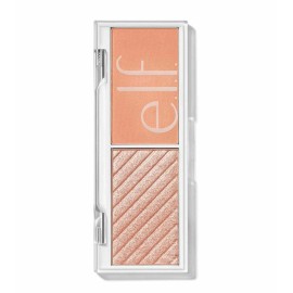 e.l.f. Bite Size Face Duo Highlighter Blush, White Peach