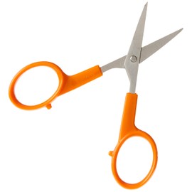 Fiskars Fiskars 98087097J Curved Craft Scissors, 4 Inch, steel and orange