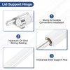 uxcell 2Pcs Lid Support Hinges, 20N Gas Struts Soft Close