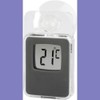 Grey Digital Window Thermometer for Indoor and Outdoor Use 7.5