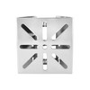 QWORK® Universal Vertical Pole Mount with 3 Pipe Clamps Dia