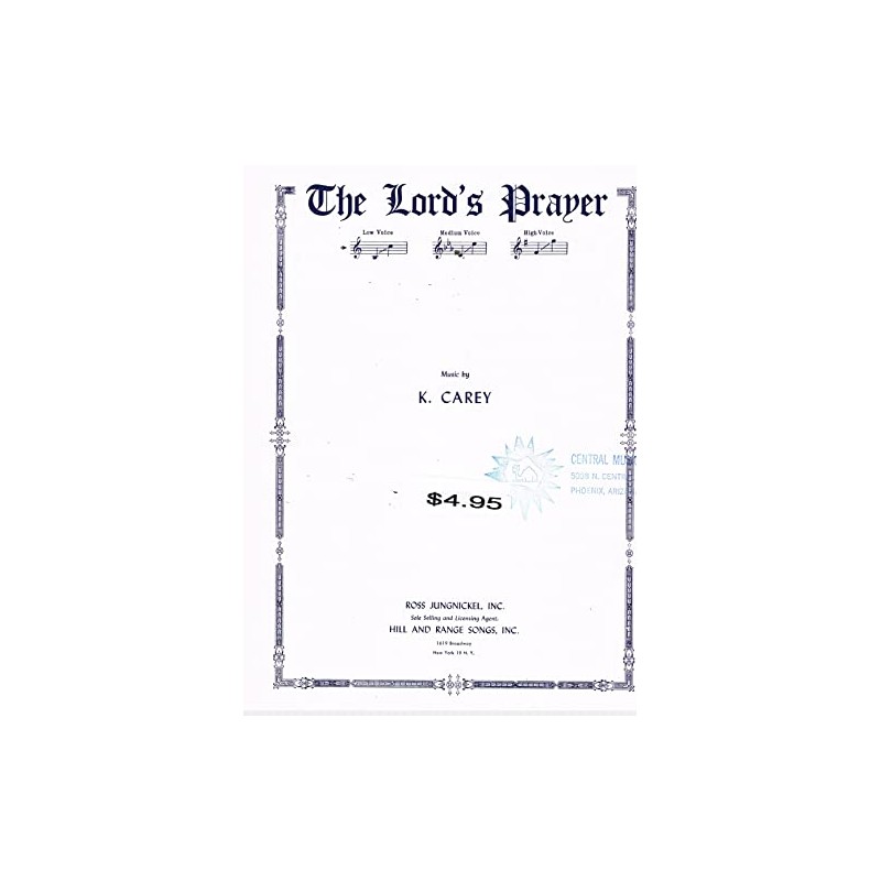 The Lord's Prayer - Low Voice