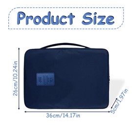 Wrinkle-proof Shirt and Tie Storage Bag, Portable Organiser Shirt with Handle for Travel, Travel, Travel, Suitcase, Backpack, for Men and Women