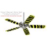 Zebra Yellow - Ceiling Fan Skin Kit fits most 42