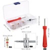 Wakauto 32pcs Valve Core Remover Tool Kit with Valve Stem