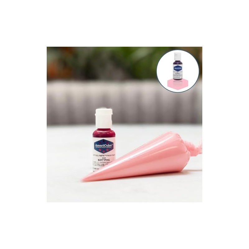Americolor Soft Gel Paste Food Color, 3/4-Ounce, Soft Pink
