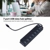 Vikye Hub, 7-Port USB Data Hub Splitter with Independent Switch,