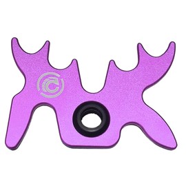 Cru5h Billiards Slip-On Portable Aluminum Moosehead Bridge Cue Rest (Purple)