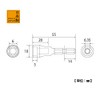 TOP (TOP) Short Socket for Electric Drill, Side Length 6mm,