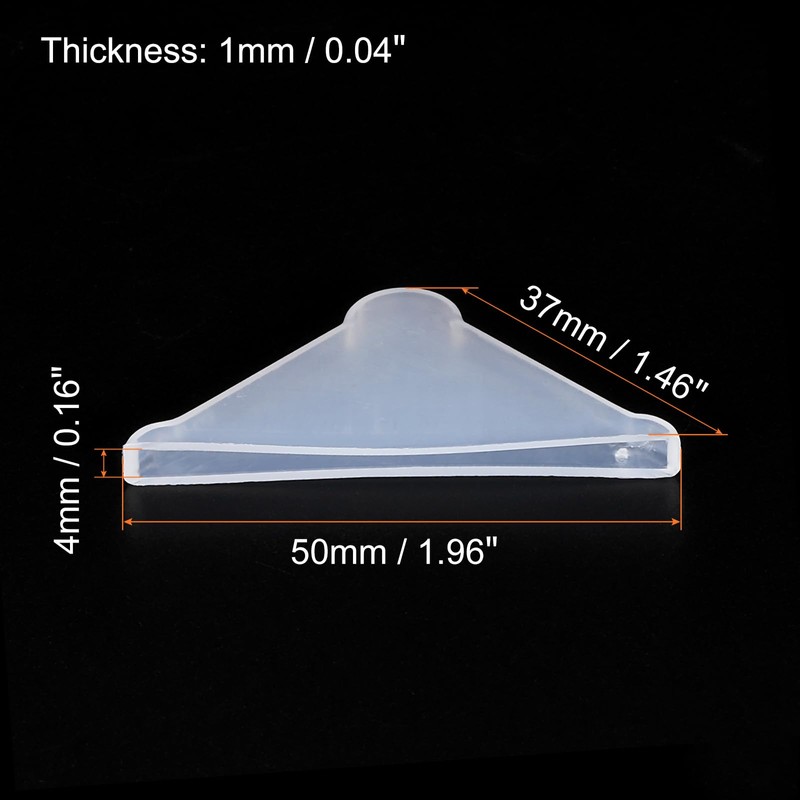 sourcing map PP Corner Protector Triangle 37x4mm for Ceramic, Glass,