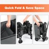 Collapsible Wagon Cart with Wheels 220lbs Foldable Wagon 120L Shopping