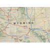 Tiger Moon Montana, Idaho and Wyoming Physical Map - 16.5