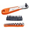 ieron 3 Pack Mini Ratchet Wrench, Right Angle Phillips 36