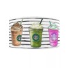 Unbranded Starbucks Iced Coffee | 1" Grosgrain Ribbon | 5
