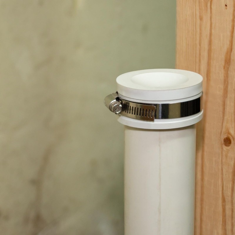 Fernco QC-104W 4-in. Qwik Cap Flexible PVC Pipe Cap Drain