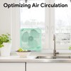 shinic 10" Tabletop Box Fan for Bedroom, 2 Speeds, Quiet