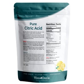 Viva Doria Viva Doria 100% Pure Citric Acid, Food Grade, Fine Grain, 3.5 lb (1.59 kg)