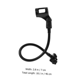 Kisangel Flexible Microphone Stand Durable Microphone Arm for Recording Streaming and Podcasting Microphone Hose Holder and Rack