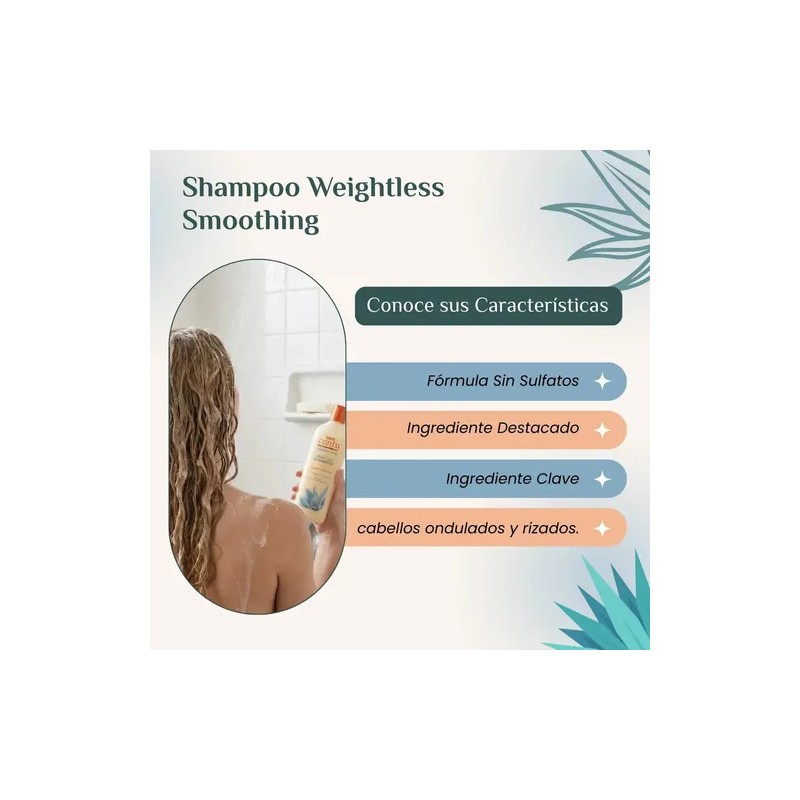 Shampoo Weightless Suavizante Sin Peso, 400ml