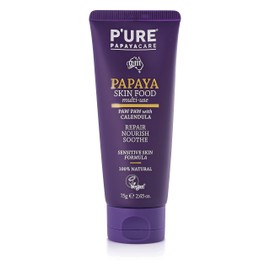 P'URE PAPAYA CARE Papaya Skin Food 75g - Vegan Moisturiser Skin Repair Cream - Dry Damaged Skin/Eczema Treatment - Shea Butter, Calendula Cream & Australian Jojoba Oil - Natural Skincare (1)