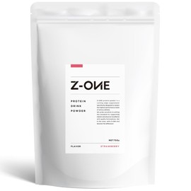 Z-ONE（ゾーン） プロテイン ストロベリー味 人工甘味料不使用 ホエイ マルトデキストリン 30杯分 750g グルテンフリー 国内製造 タンパク質 アミノ酸 ビタミン10種 カルシウム マグネシウム whey protein イチゴ 苺 いちご