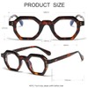 JOVAKIT Retro Octagon Frame Glasses for Women Men Vintage Polygon