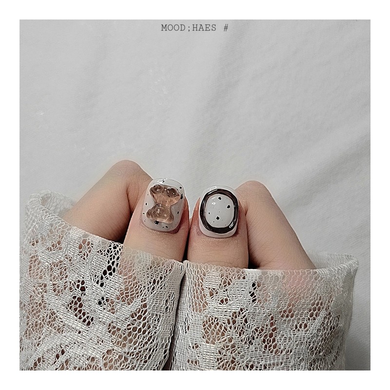 [M;H #] Bear handmade nail tips - Enter Owen Lake