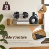 Floating Book Shelves,32 Inches Wall Bookshelf U Shaped,Long Hanging Bookshelf