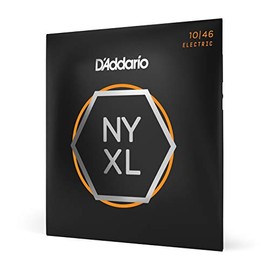 D'Addario | NYXL | Cuerdas para Guitarra Eléctrica | Calibre Ligero Regular, 10-46 | 6 Cuerdas | Níquel-acero | NYXL1046