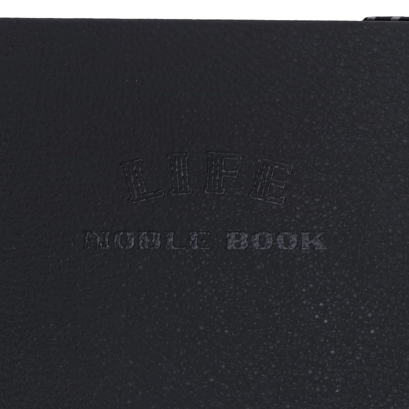 ライフ Life N1620 Noble Book, A5, Grid, Black