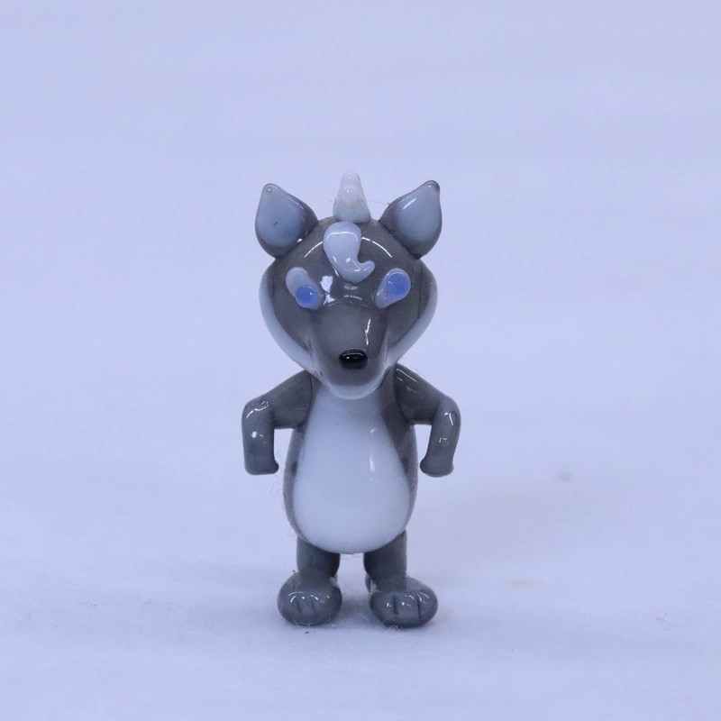 castle enterprise new pretty glasswork wolf