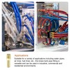 sourcing map Brass Hose Barb Fittings 2pcs 3/8" Barbx1/4 NPT