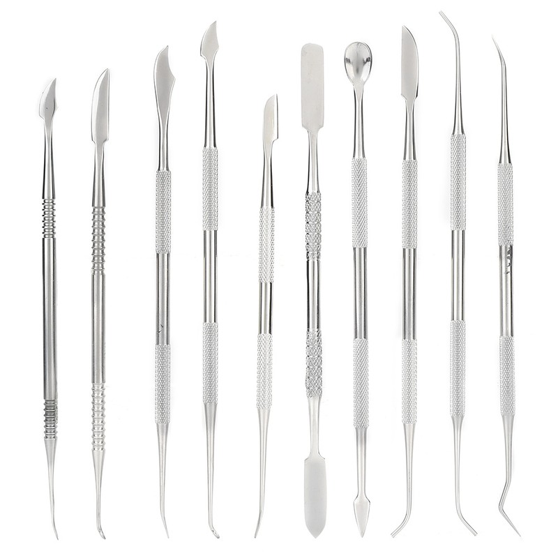 10Pcs Stainless Steel Clay Knife Sculpey DIY Sculpt Carving Knife