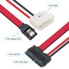 DKARDU 2 Pack Slimline SATA Female, 13 Pin 7 Pin