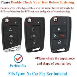 SANRILY 1Pcs 3/4 Button Bling Rhinestone Key Fob Cover for Volkswagen Tiguan Polo e-Golf Golf R Touran Skoda Scala Octavia 2019 Keyless Entry Remote Key Rings Case Full Protection Key Shell Pink