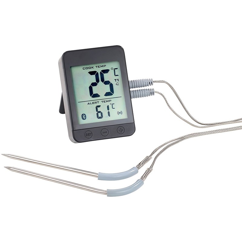 Rosenstein & Söhne Bluetooth BBQ Thermometer, App for Android and