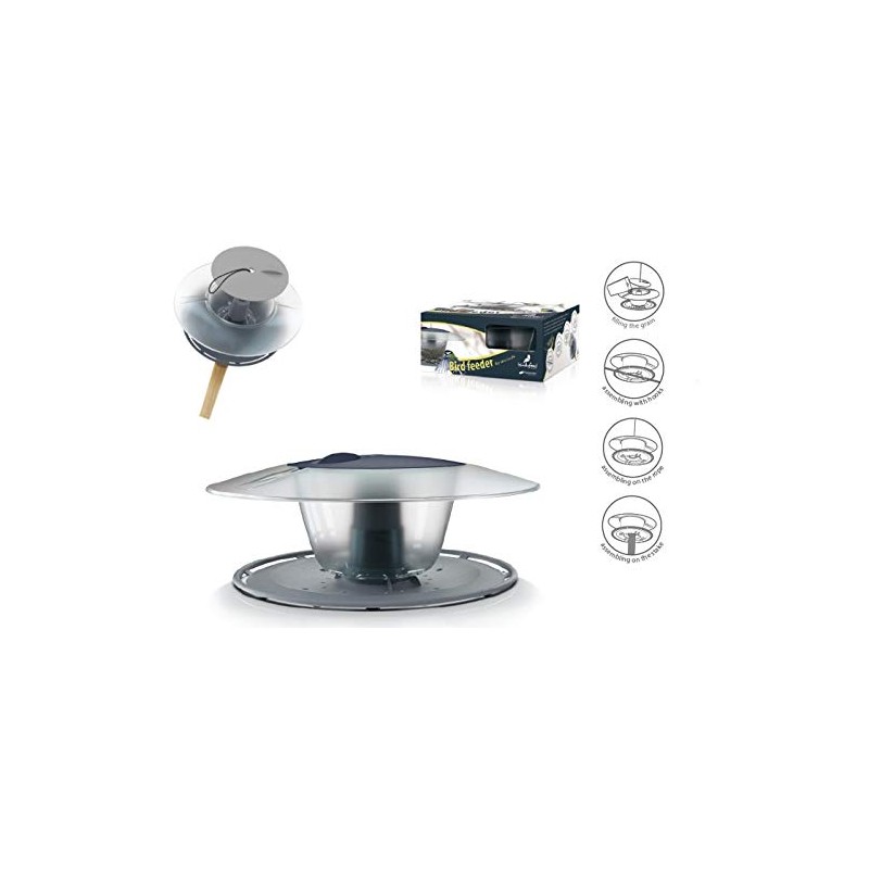 RG-Vertrieb Bird House, Plastic Feeding Station, Round 29 x 26