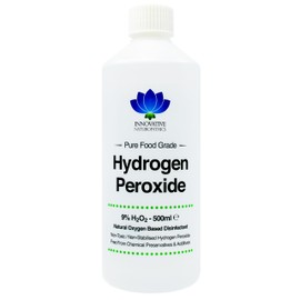 Food Grade Hydrogen Peroxide - Purest Grade 9% - 2 Litres - Non Stabilised - Contains Zero Additives - 30 Vols