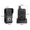 AGJ Wireless Doorbell Black, Full Duplex Two Way Intercom Hand-Free