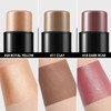 FOCALLURE 3PCS Cream Contour Stick - Highlighter Bronzer Blush Set