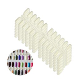 SAFIGLE 240pcs Detachable Nail Art Practice Board Nail Oil Glue Color Plate Display for Beginners Professionals for Salon Use
