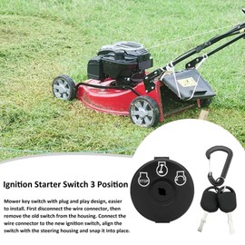 Ignition for Lawn Mower | Lawn Mower Parts with Key - Lawn Mower Button Easy Installation for Worker for Most Lawn Mower