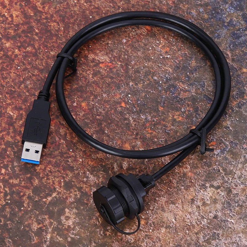 Waterproof USB Connector USB3.0 Female Male Meter Wire Plug Panel