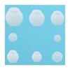 OZXNO 8 Pcs Sphere Resin Molds 3D Seamless Ball Shaped