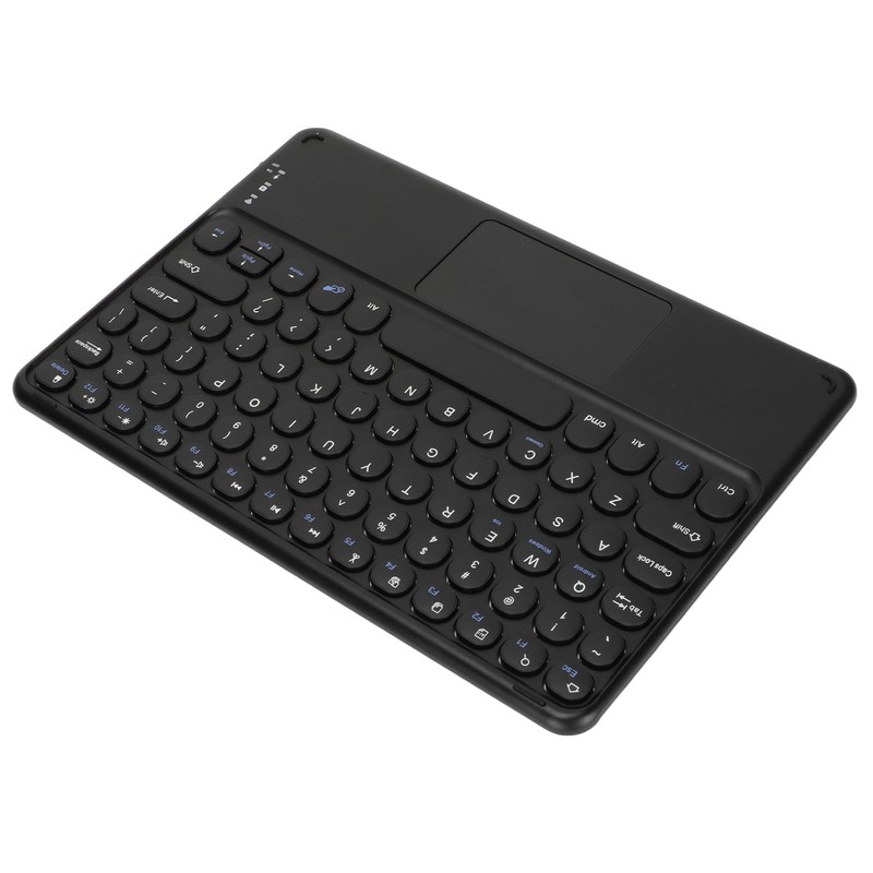10in Wireless Bluetooth Touchpad Keyboard Retro Round Keycap Ergonomic Magnetic