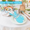 SilverChry 12 Pieces Cutlery Holder Easter Bunny Cutlery Bag Felt