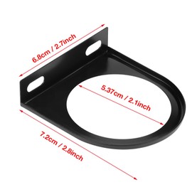 52mm Universal Single Hole Meter Gauge Pillar Mount Pod Holder Bracket Black