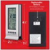 Mitaki-Japan® Mitaki-Japan Indoor Weather Station Clock Alarm with Snooze Calendar
